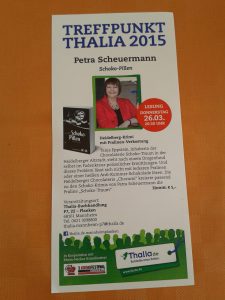 Premierenlesung aus SCHOKO-PILLEN bei Thalia